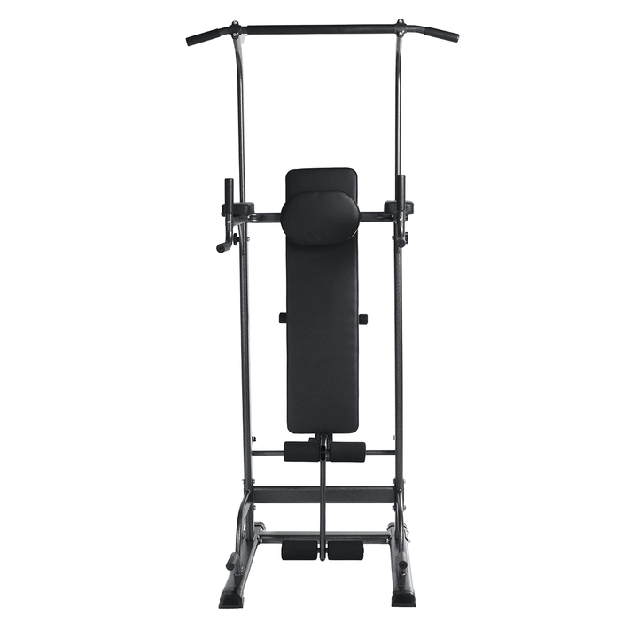 11 Levels Height Adjustable Pull up Bar Power Tower Dip Station Home Gym Strength Training Durable Single Parallel Bars Push Ups Stands Equipment - MRSLM