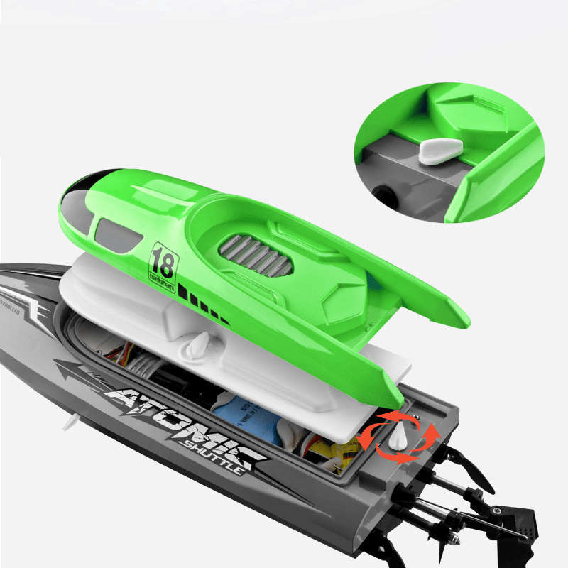 2.4G Wireless Remote Control Boat Circulating Water Cooled High Speed Speedboat - MRSLM