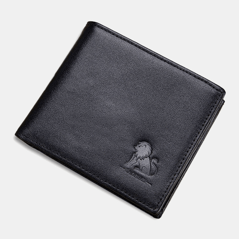 Men Genuine Leather Vintage RFID Blocking Wallet - MRSLM