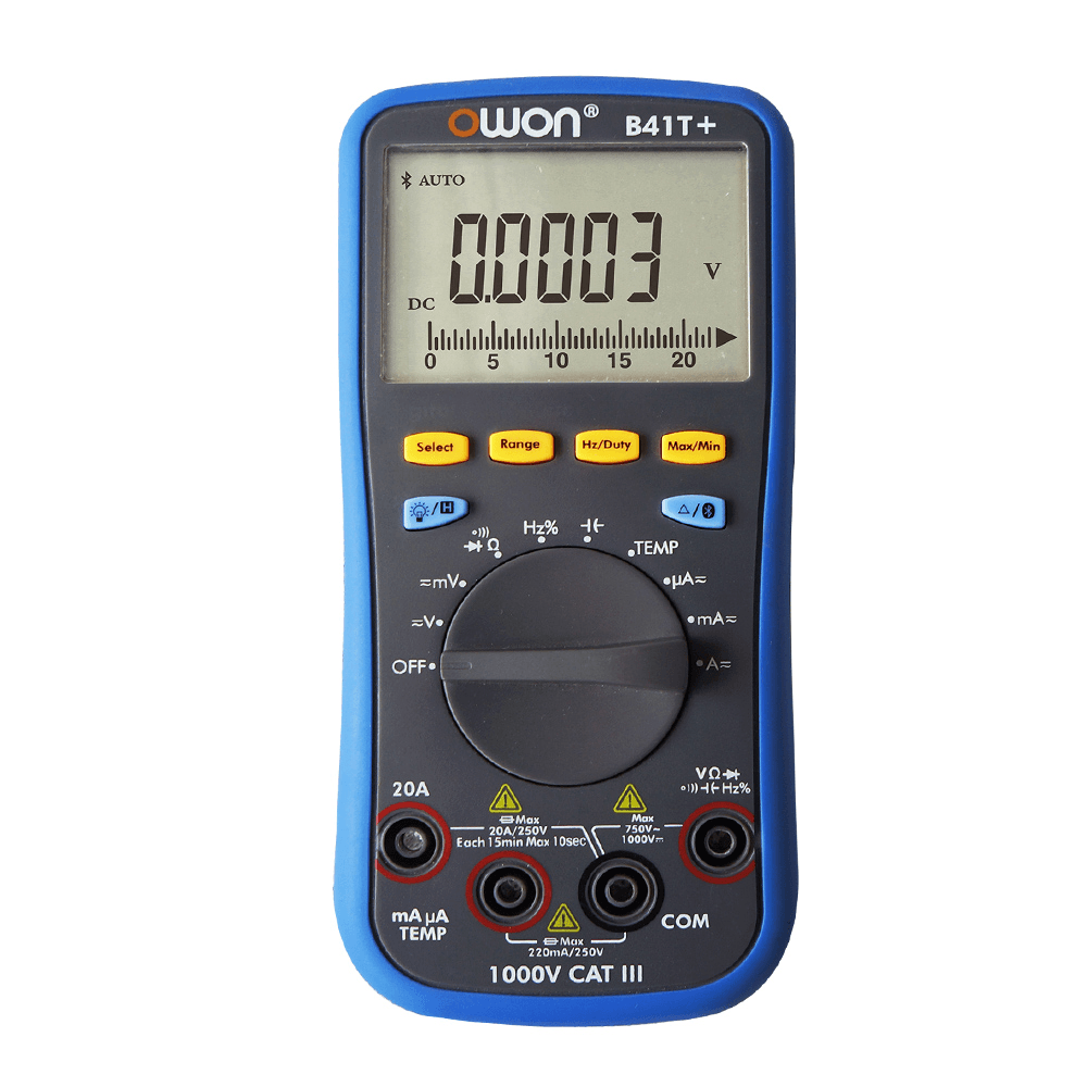 OWON B41T+ 4 1/2 Digital Multimeter with Bluetooth True RMS Tester Meter 3 in 1 Datalogger + Multimeter + Temperature Meter - MRSLM