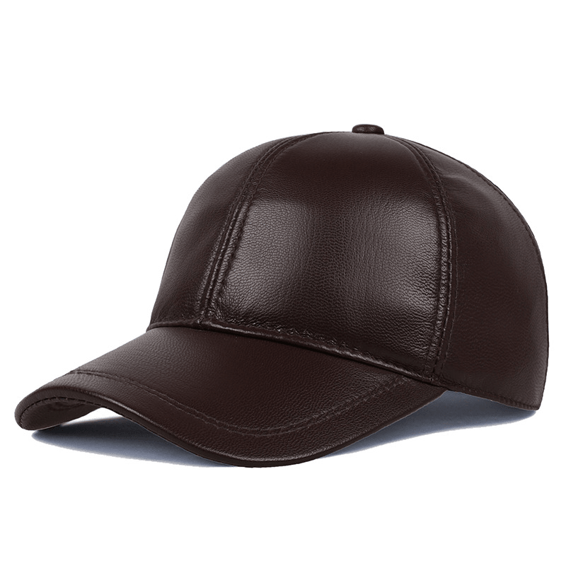 Spring and Autumn Middle-Aged Dad Baseball Cap Sheepskin Old Man Cap - MRSLM