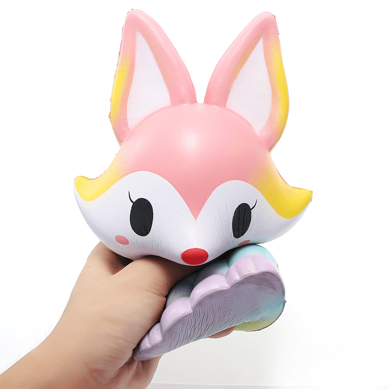 Squishyshop Fox Jumbo 21Cm Squishy Slow Rising with Packaging Collection Gift Decor Toy - MRSLM