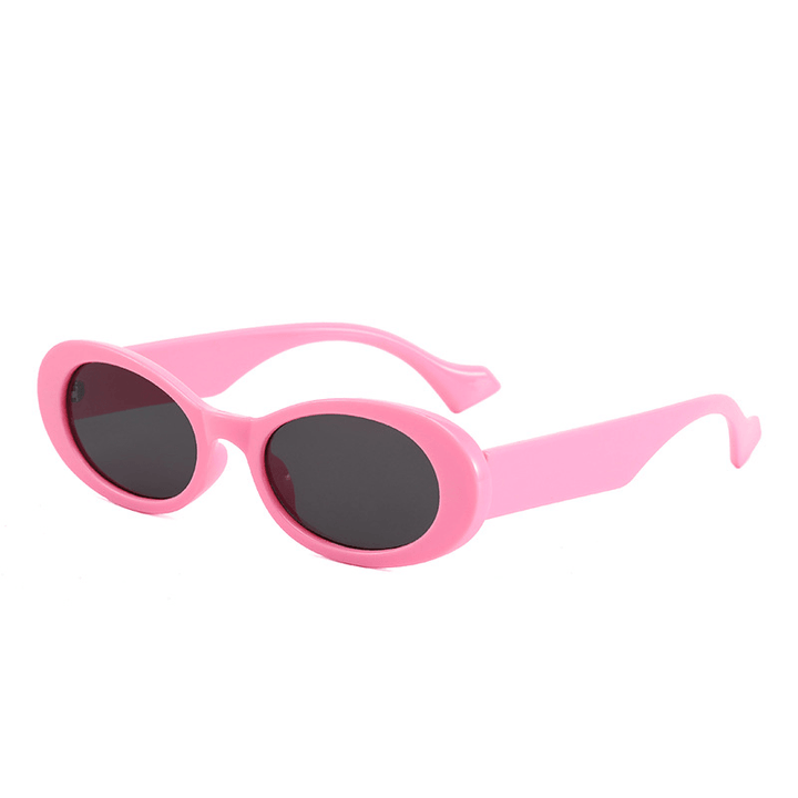 Fashionable Oval Sunglasses Colorful Jelly Sunglasses - MRSLM