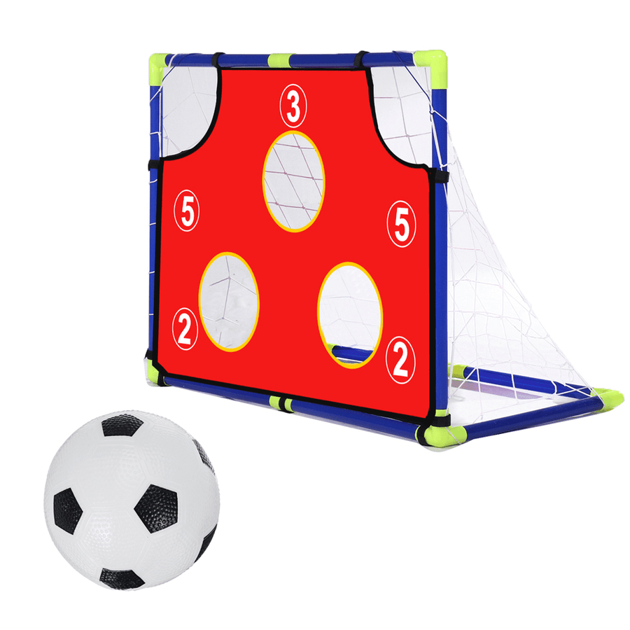 Kids Soccer Goal Mesh Target Play Football Sport Net with Ball Children Exercise Gift - MRSLM