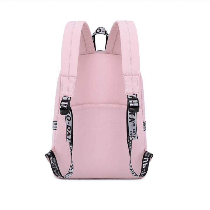 12L/18L Women USB Port Backpack Waterproof School Shoulder Bag Teenager Girls Handbag Outdoor Travel - MRSLM