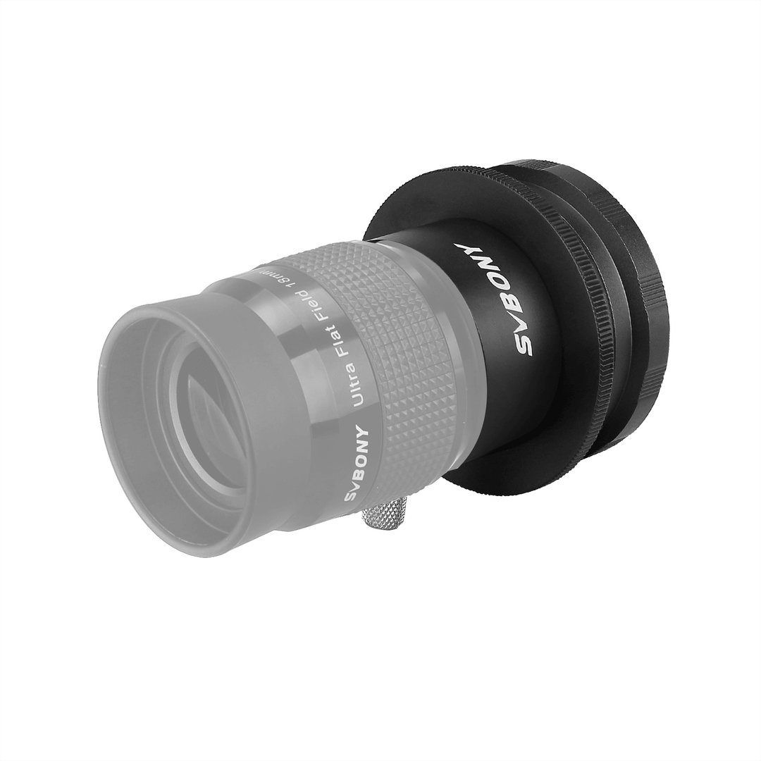 SVBONY SV149 1.25" Eyepiece / M42 CCD Adapter for Photography or Guiding for Nikon AF Cameras Lens - MRSLM