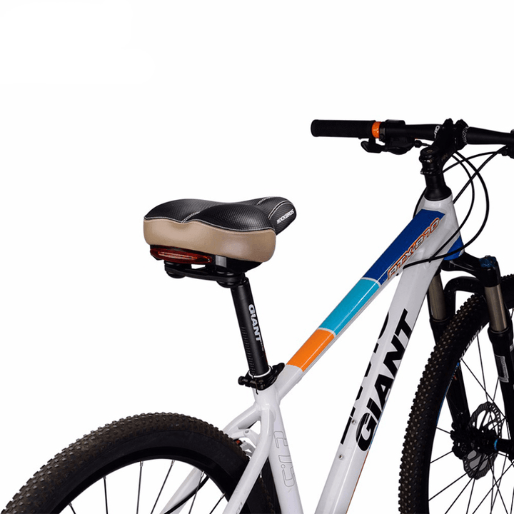 ROCKBROS Bike Saddle with Rear Light Waterproof Bike Seat MTB Light MTB Road Bike Cycling Saddle - MRSLM