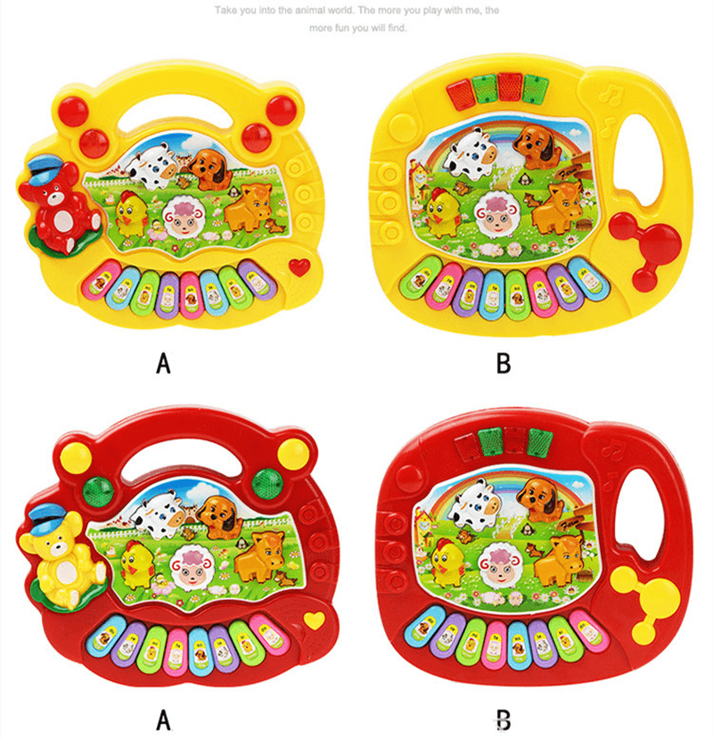 Toddler Musical Piano Toy Allow Toddler to Recognize Farm Animal and Sounds Age 3 - MRSLM