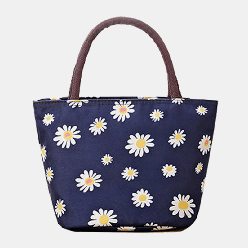 Women Flower Large Capacity Handbag Shoulder Bag - MRSLM