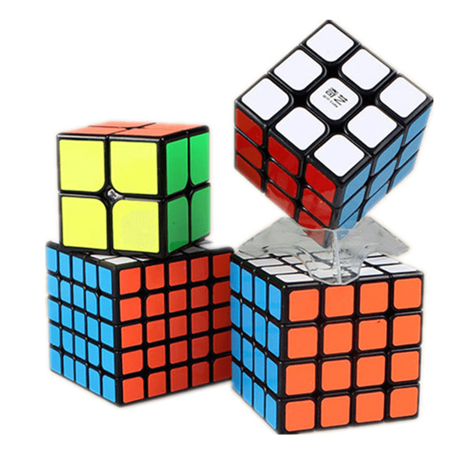 Set of Solid Color Stickers Four-Piece Cube Toy - MRSLM