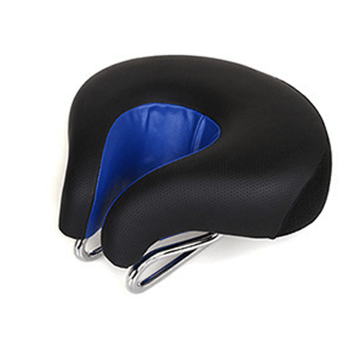 BIKINGHT PU Bicycle Saddle Reflective Strip Thickened Soft Saddle Bike Mountain Bike Seat Cushion for Outdoor Sports - MRSLM