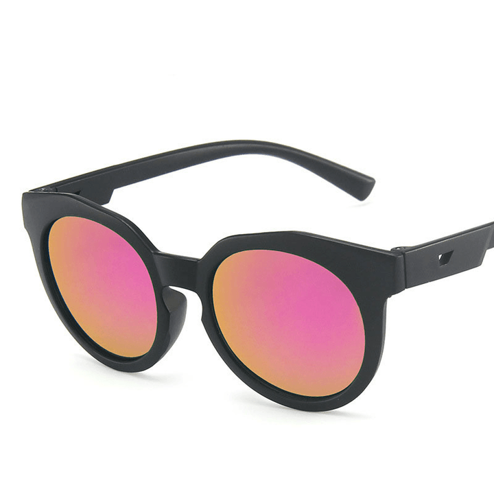 Frosted Frame Korean Children Sunglasses Colorful Reflective Mercury Anti-Uv Sunglasses - MRSLM