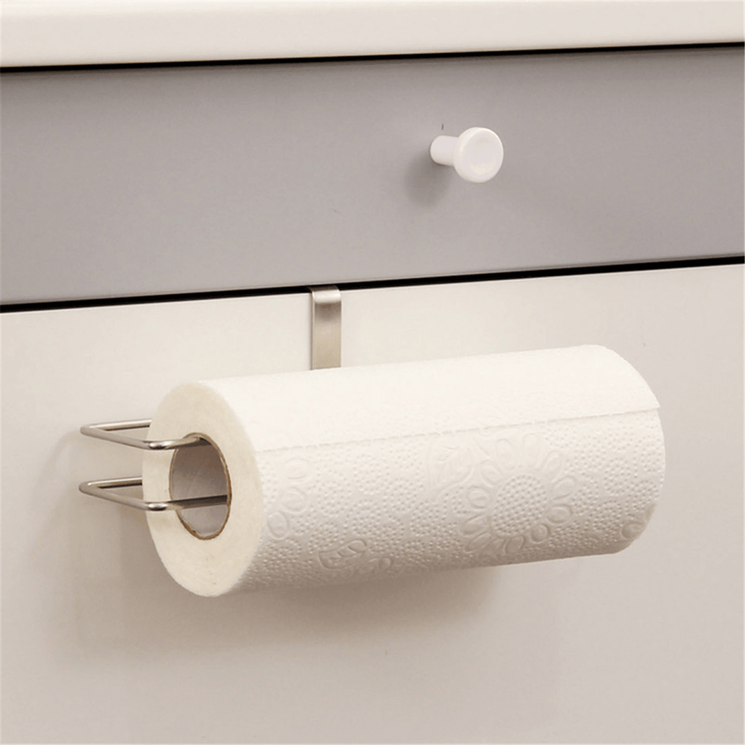 Under Cabinet Paper Roll Rack Shelf Towel Holder Stand Hanger Organizer Tool - MRSLM