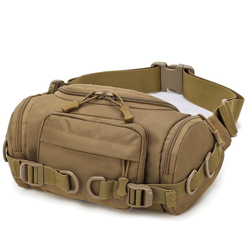 Men Nylon Outdoor Waterproof Tactical Sling Bag Chest Bag Waist Bag Crossbody Bag - MRSLM