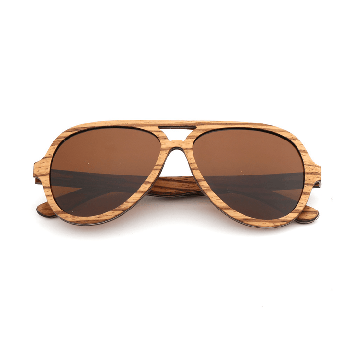 2020 New Cross-Border Bamboo and Wood Glasses Retro Aviator Male and Female Polarized Sunglasses - MRSLM