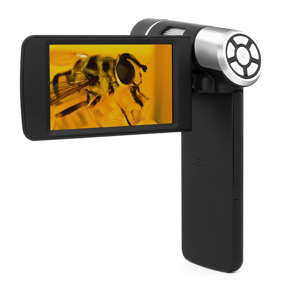 Andonstar AD203 1080P 200X Handheld Microscope Portable Magnifier with 4-Inch LCD Display 8LED Adjustable Angle Freely - MRSLM