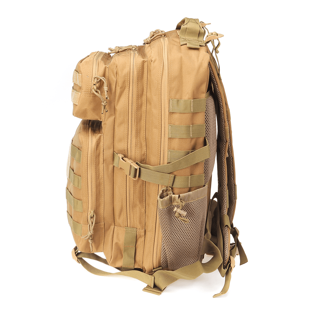 45L 900D Waterproof Tactical Backpack Oxford Cloth Molle Military Outdoor Bag Traveling Camping Hiking Climbing Bag - MRSLM