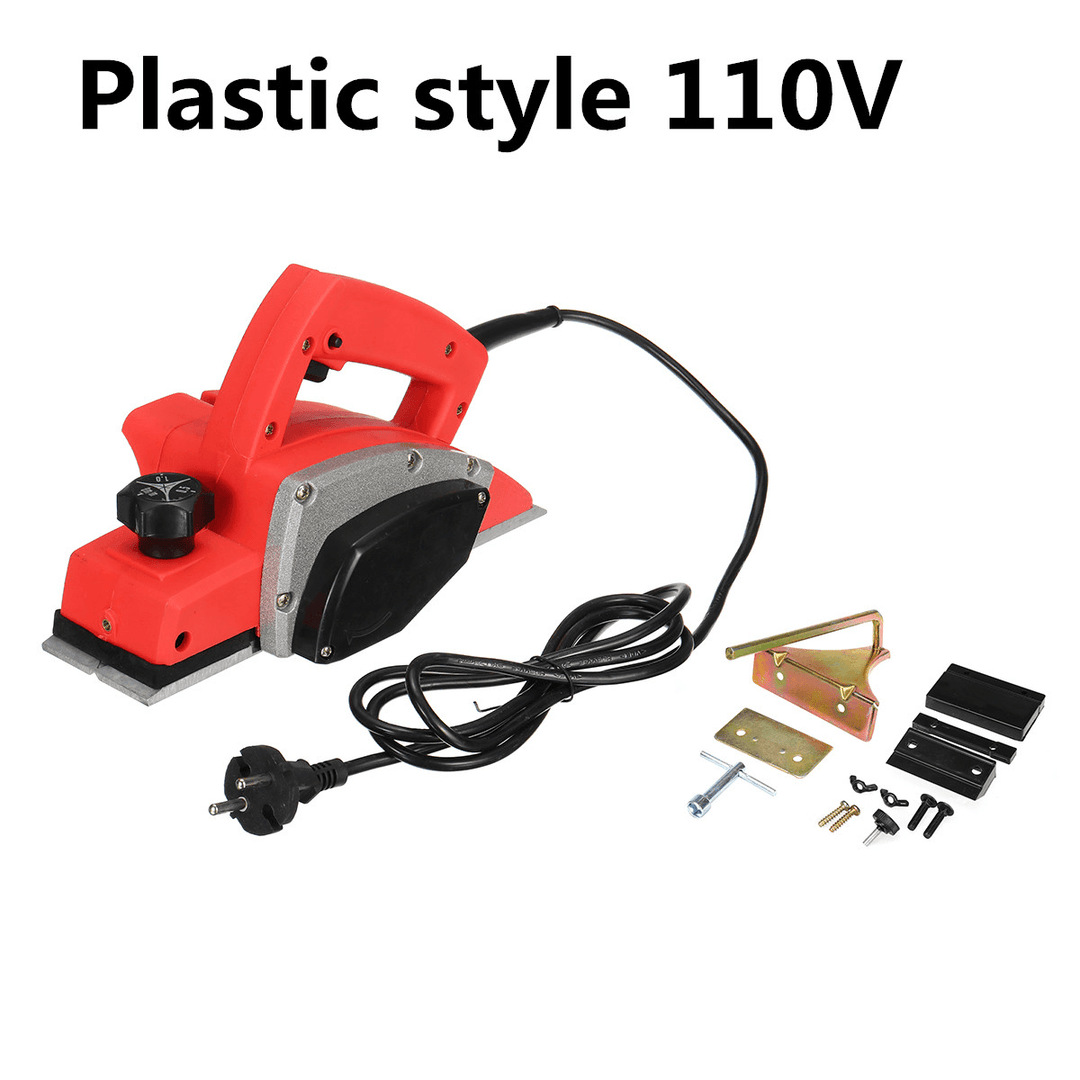 1300W Electric Wood Planer Hand Held Work Shop Woodworking Furniture Power Tool - MRSLM