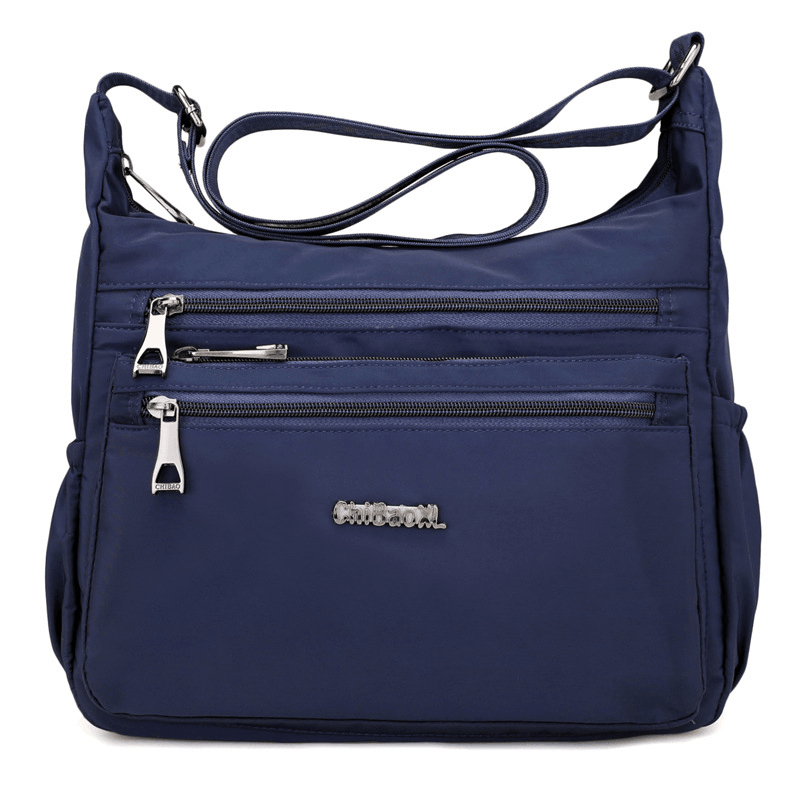 Women Nylon Light Shoulder Bags Multi Pockets Crossbody Bag - MRSLM