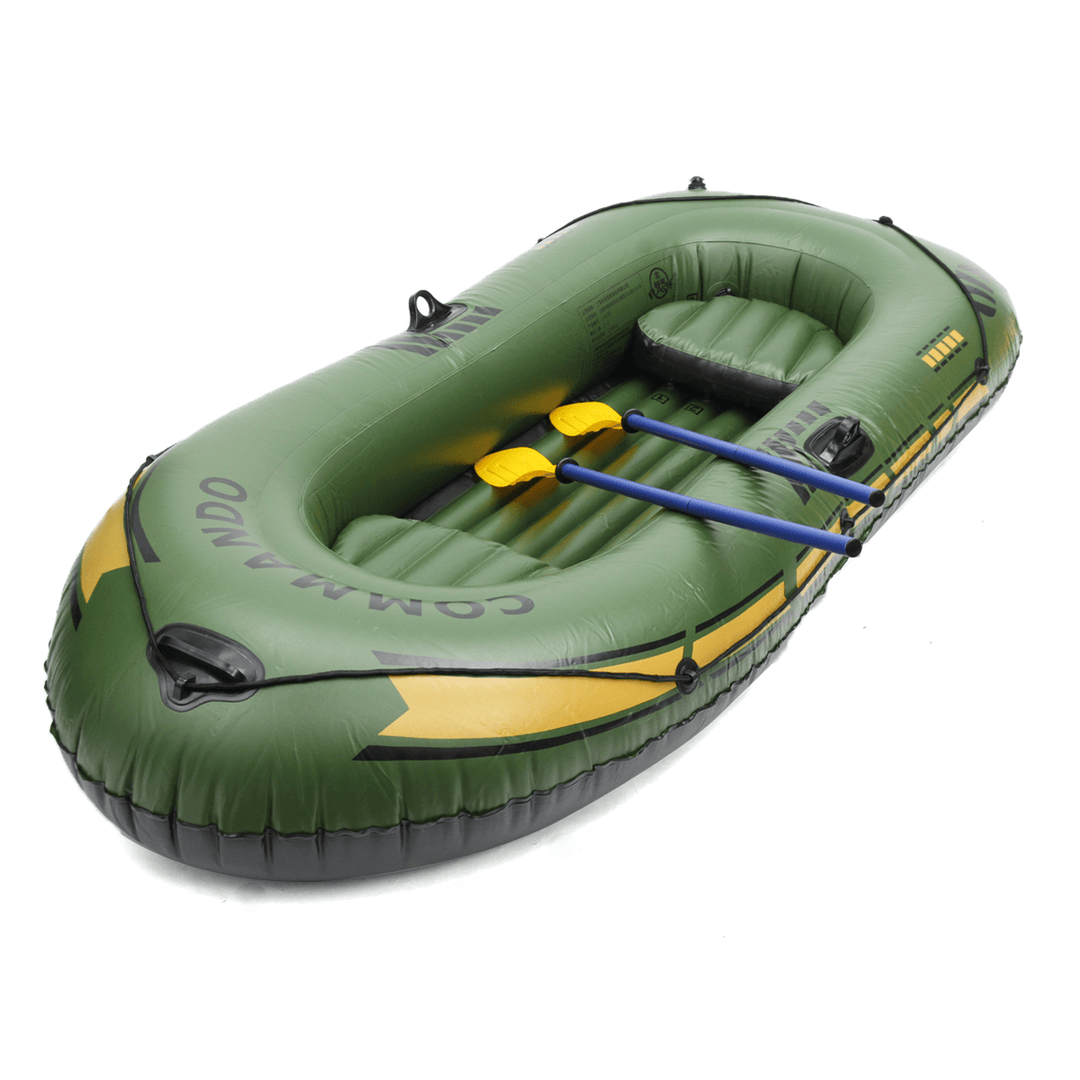 2 3 Persons PVC Inflatable Boat Rubber Dinghy for Kayaking Canoeing Rafting Fishing - MRSLM