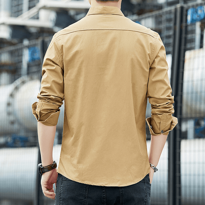 Casual Loose Tooling Jacket Men'S Shirt - MRSLM