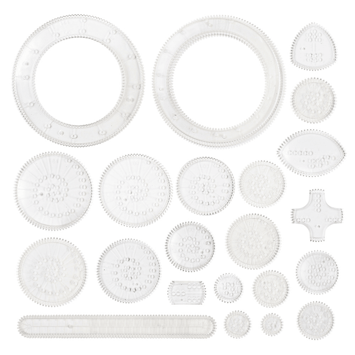 Template Ruler Intelligence Stationery Drawing Wanhua Ruler Set - MRSLM