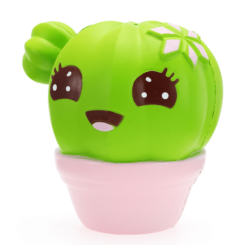 Xinda Squishy Cactus Plant 11Cm Soft Slow Rising with Packaging Collection Gift Decor Toy - MRSLM