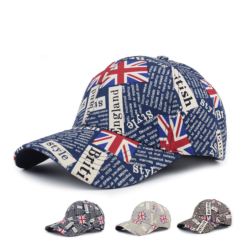 Alphabet Baseball Cap British Style Foreigner Casual - MRSLM