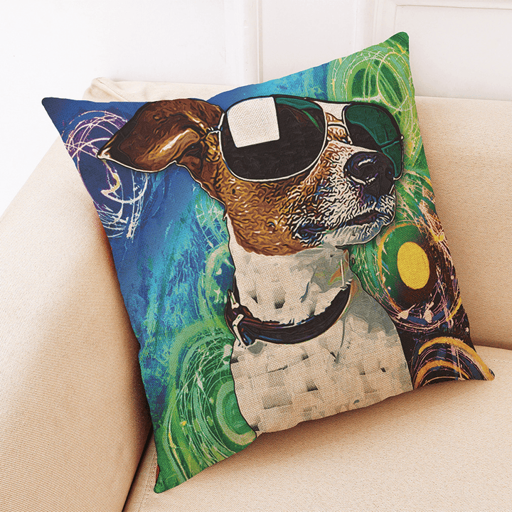 Honana BX 45X45Cm Animal Print Dog Luxury Cushion Graffi Style Throw Pillow Case Pillow Covers - MRSLM