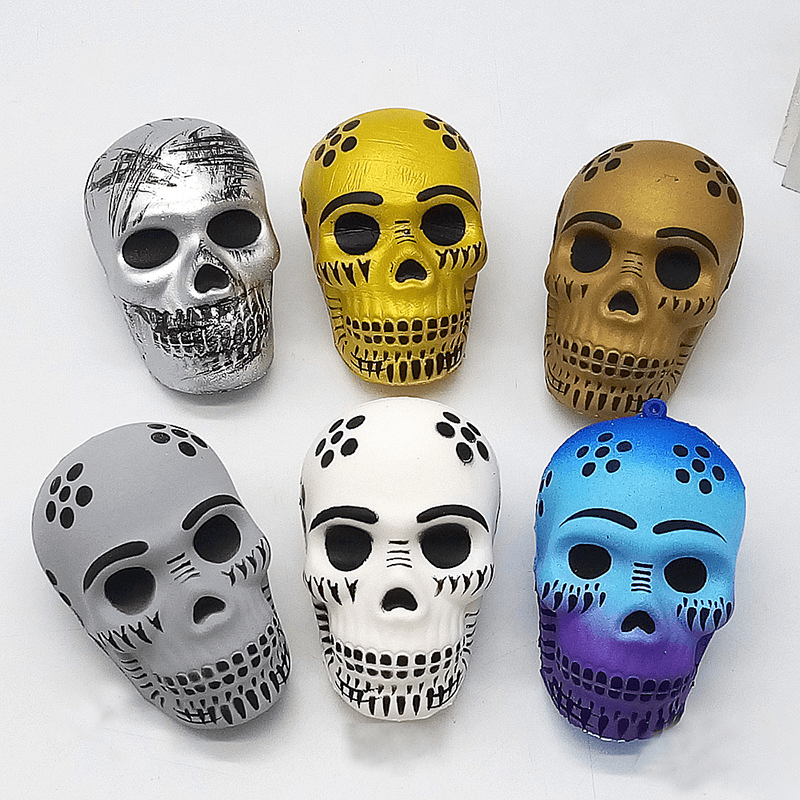 Funny Skull Scented Charm Slow Rising Children Interesting Anti-Stress Toys Squeeze Toys - MRSLM