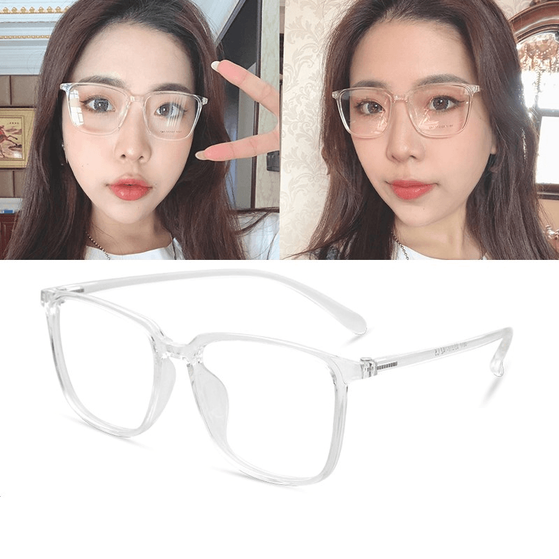 Black Frame Female Anti-Radiation Anti-Blue Light Glasses - MRSLM