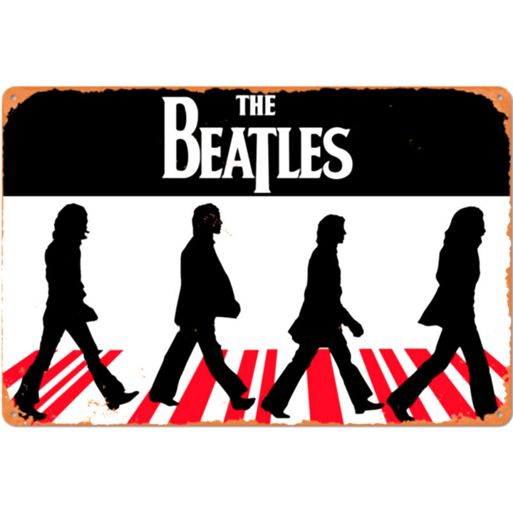 The Beatles Vintage Tin Painting - MRSLM