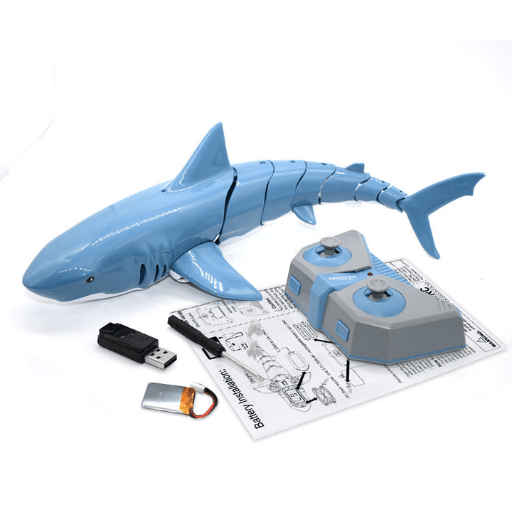 Remote Control Shark 2.4G Remote Control Fish Children'S Toys Summer Water Toys - MRSLM