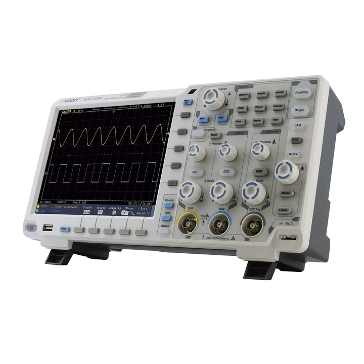 Owon XDS2102A Digital Oscilloscope 12 Bits Vertical Resolution 100Mhz 1Gs/S 8 Inch LCD Display 2CH High Resolution Digital Storage Oscilloscope Scopemeter Scope Meter - MRSLM