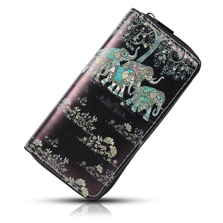 National Style Elephant Purse Clutch Bag Phone Wallet - MRSLM