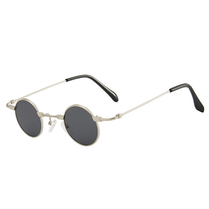 Retro Marine round Frame Sunglasses - MRSLM