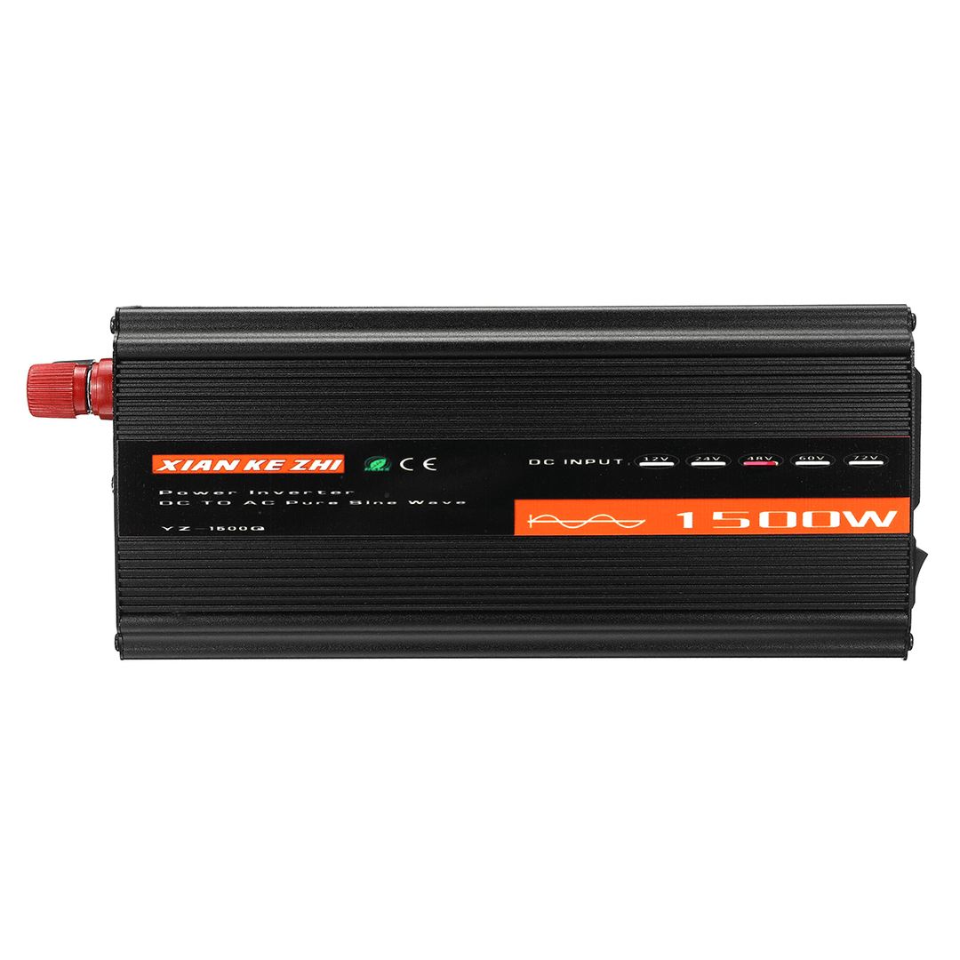 Display 1500W Intelligent Inverter 12V/24V/48V Pure Sine Wave Power Inverter - MRSLM