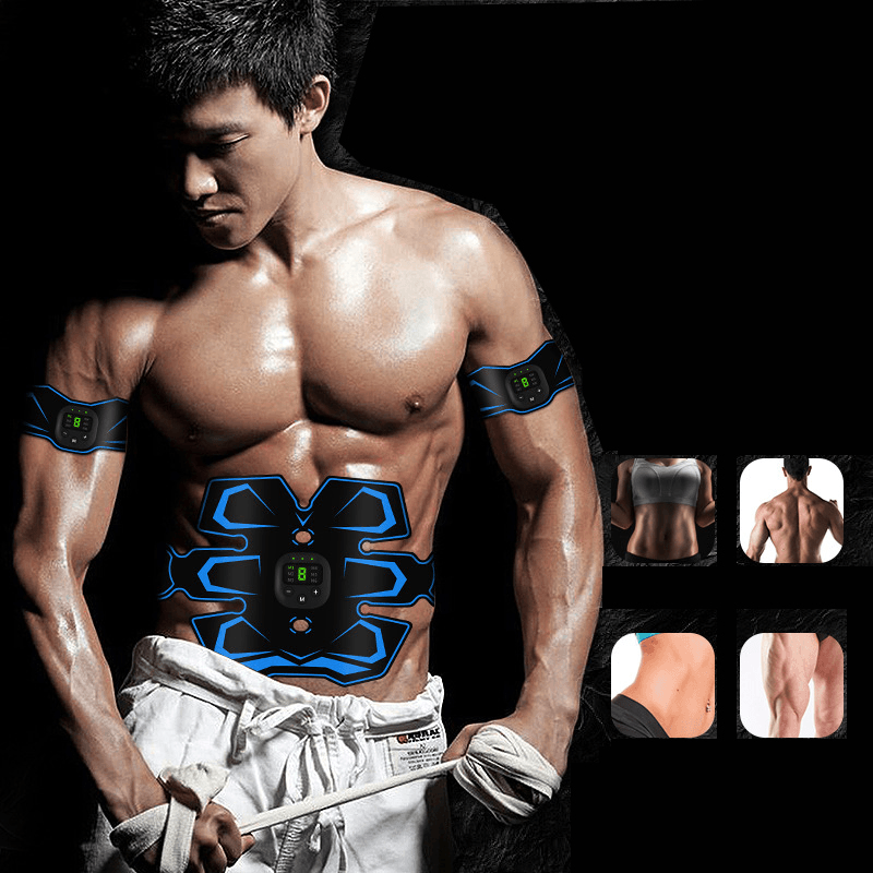 FOUAVRTEL Abdominal Muscle Stimulator Trainer ABS Training Gear Total Muscles Press Simulator Muscle Training Apparatus - MRSLM