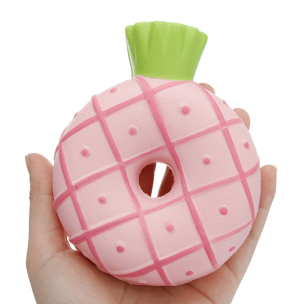 Pineapple Donut Squishy 10*12CM Slow Rising Soft Toy Gift Collection with Packaging - MRSLM