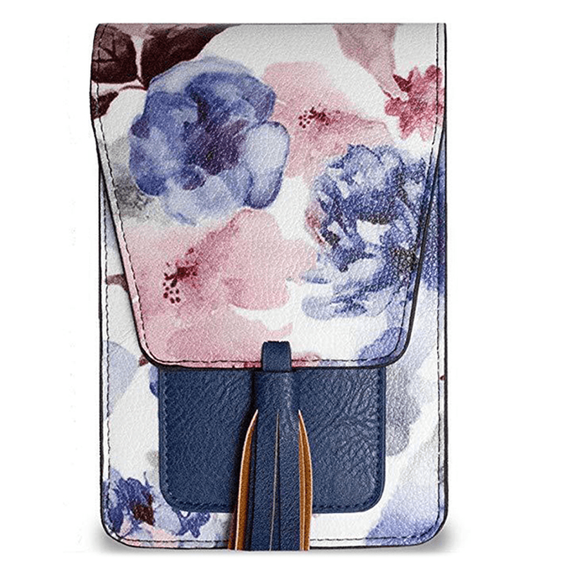 Women Casual Multi-Color Flower National Phone Bag - MRSLM
