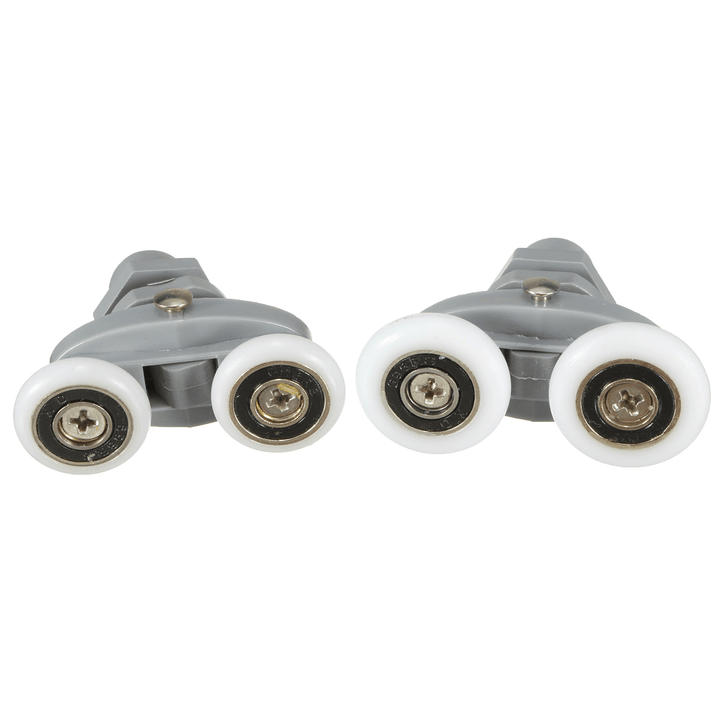 4PCS Twin Bottom Top Shower Door Rollers Pulleys Wheels Runner Slider 20Mm Shower Faucet Accessories - MRSLM