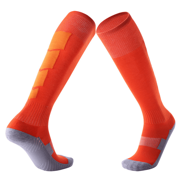 Mens Sports anti Skid Wicking Tube Socks Outdoor Deodorant Athletic Soccor Socks - MRSLM