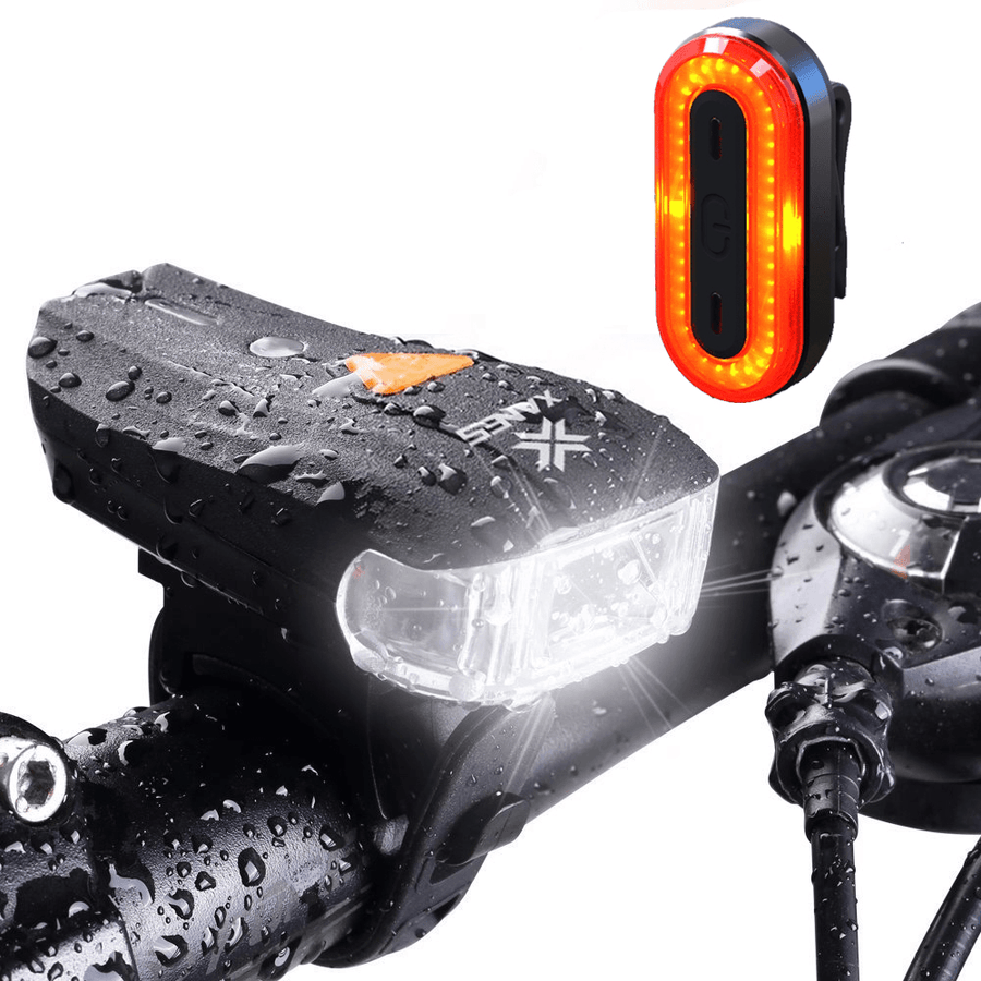 XANES SFL-01 600LM XPG + 2 LED Bicycle Smart Sensor Bike Front Light STL03 100LM IPX8 Bicycle Taillight Set - MRSLM