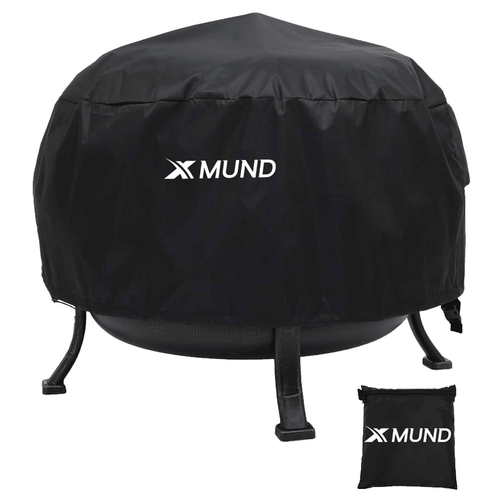 Xmund 26Inch Fire Pit Cover round BBQ Cooking Stove Protector Waterproof anti Dust Shelter for Outdoor Camping Picnic Stove - MRSLM