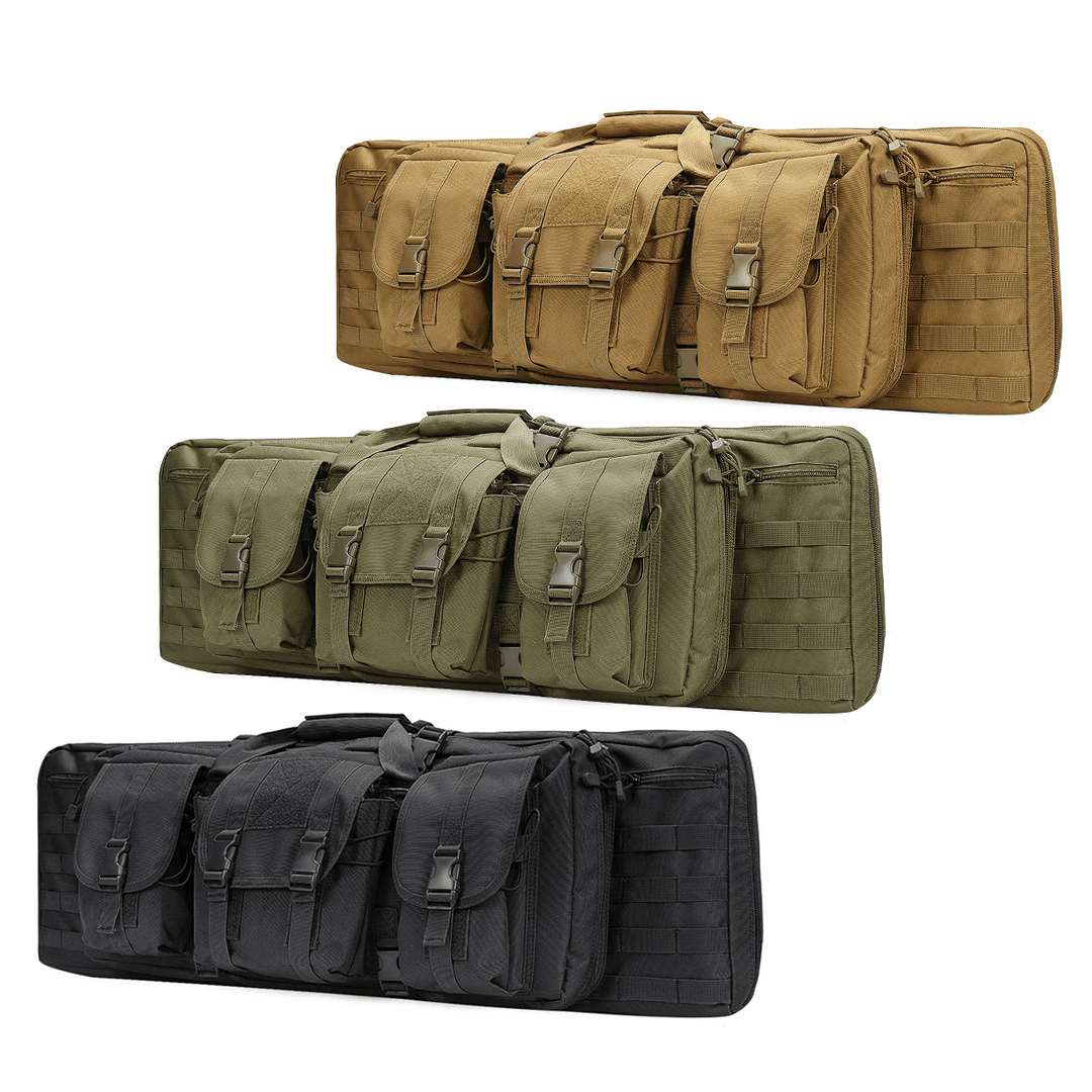 36Inch Tactical Camouflage Fishing Tackle Camping Bag Multifunctional Storage Bag Double Padded Backpack - MRSLM