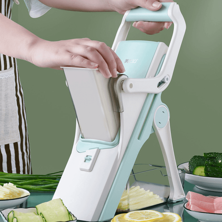 5-In-1 Multisloicer Manual Silcer High Adjustablr Grater Cutter for Slicing Vegetables Fruits Food - MRSLM