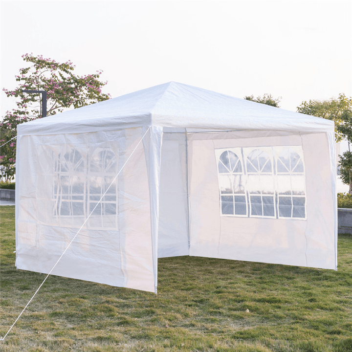 3X4M 3 Side Wall Gazebo Tent Cover Waterproof Marquee Party Wedding Sunshade Shelter Camping Tent with Window - MRSLM