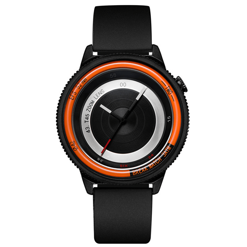 BREAK T45 Unique Style Unisex Watch Leather or Rubber Strap Quartz Wrist Watch - MRSLM