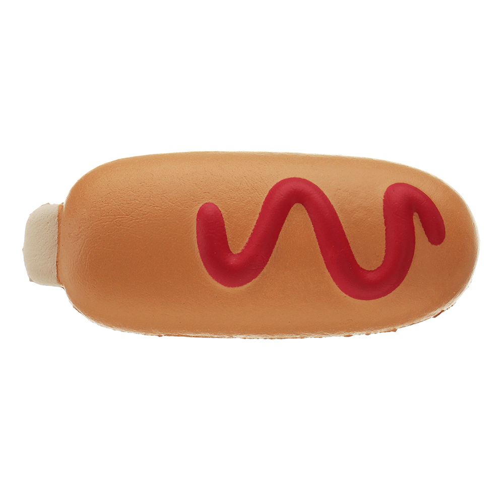 Meistoyland Squishy Hot Dog Soft Slow Rising Bun Kawaii Cartoon Toy Gift Collection - MRSLM