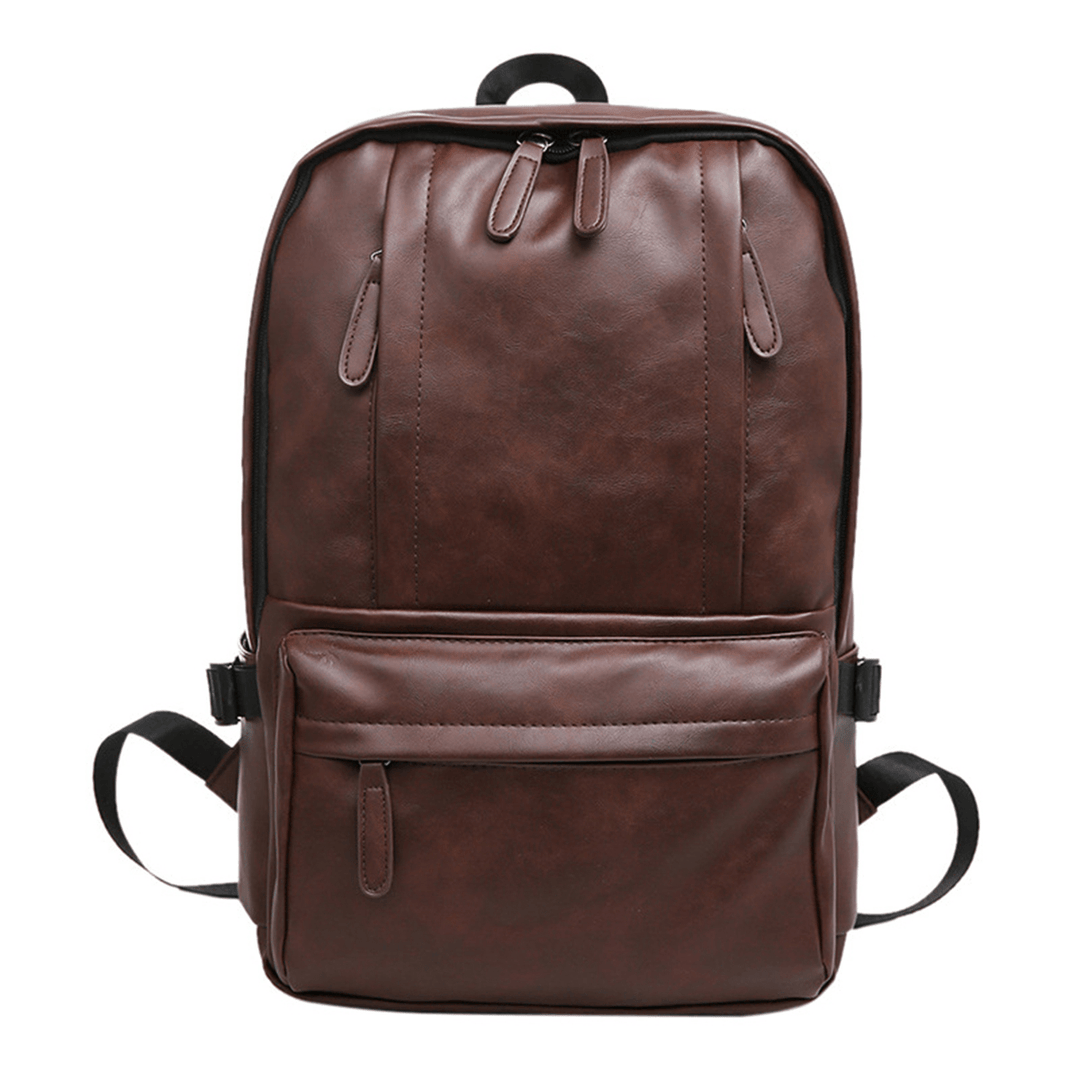 13L Leather Backpack Rucksack Laptop Shoulder Bag Outdoor Sports Travel - MRSLM